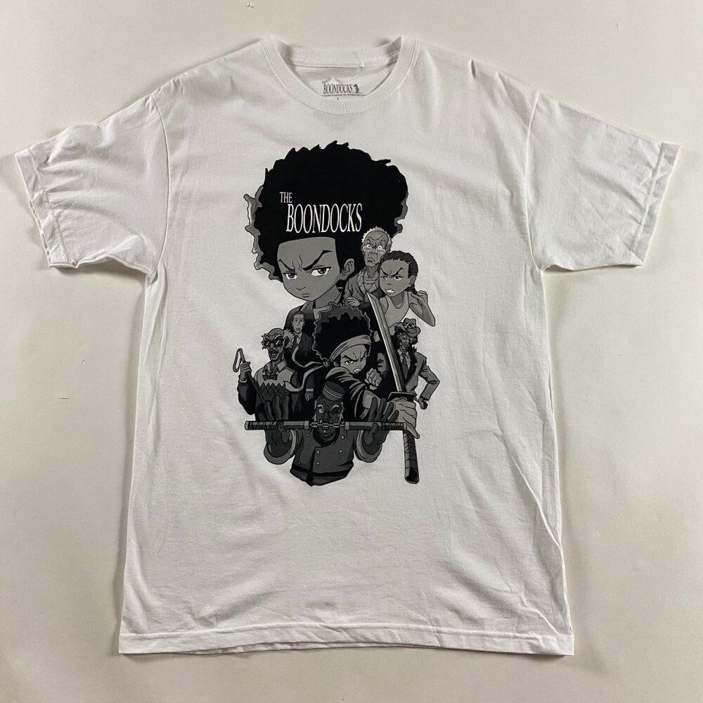 NWOT The Boondocks TV Series Promo T Shirt Men's Large White Cotton
